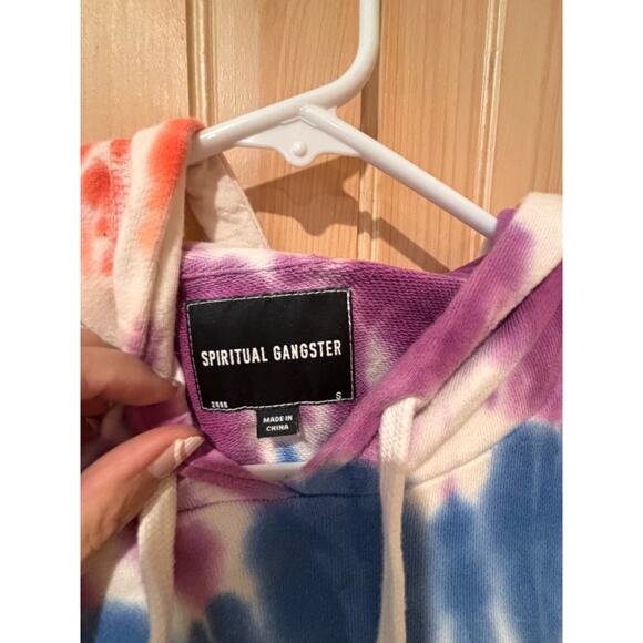 Spiritual gangster, tie-dye, peloton hoodie, oversized small - Picture 3 of 6